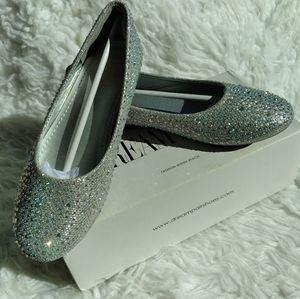 Sparkly Rhinestone Flats with premium footbeds